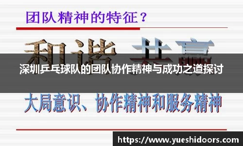 深圳乒乓球队的团队协作精神与成功之道探讨
